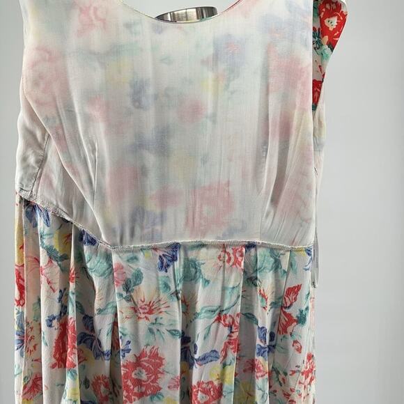 MinkPink Womens White Floral Fit Flare Summer Garden Party Dress Size M - Picture 10 of 13